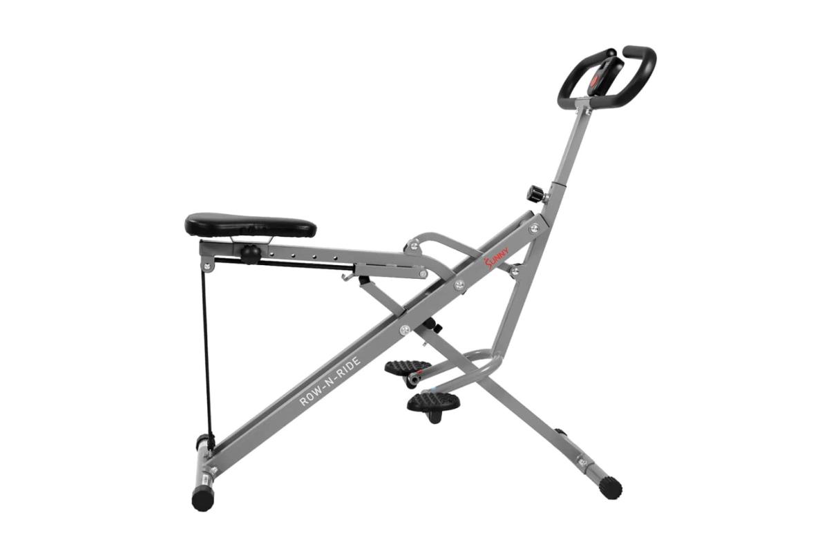 Sunny Health Fitness-Upright Ro-N-Ride Rowing Machine