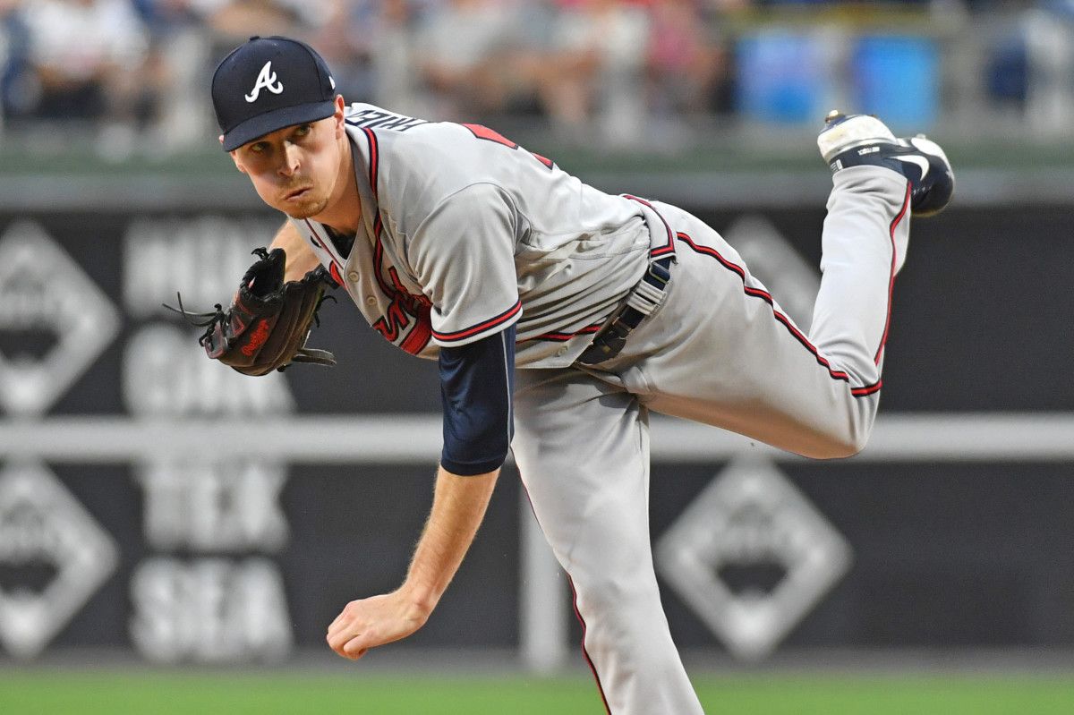 Max Fried throw a pitch at Citizens Bank Park on Jul. 25.