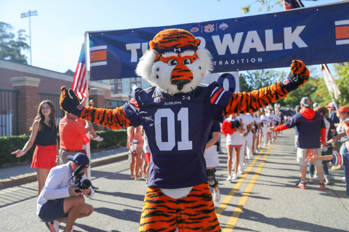 Tiger Walk prior to the game between the Missouri Tigers and the Auburn Tigers at Jordan-Hare Stadium on Sept. 24, 2022.