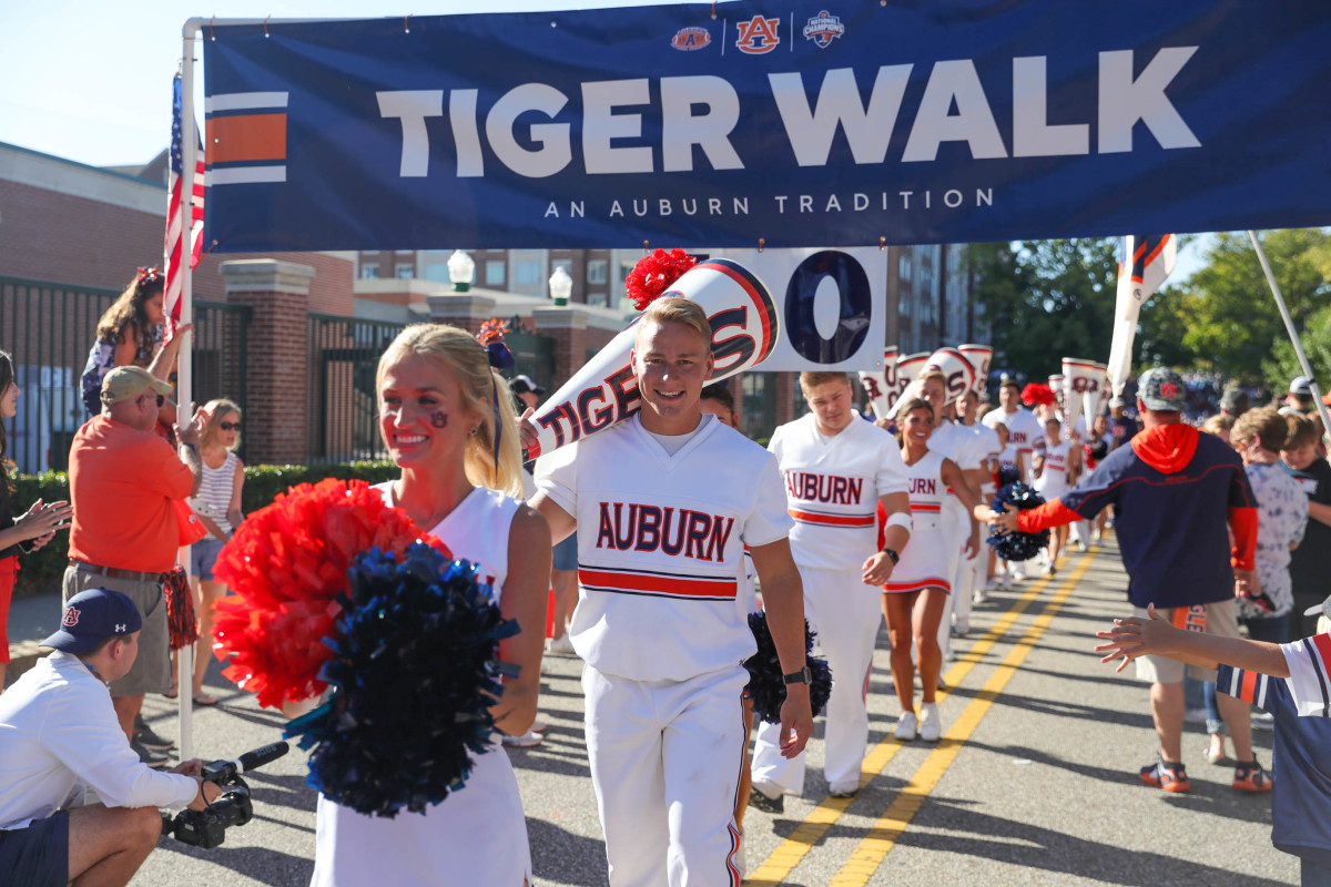 Tiger Walk prior to the game between the Missouri Tigers and the Auburn Tigers at Jordan-Hare Stadium on Sept. 24, 2022.