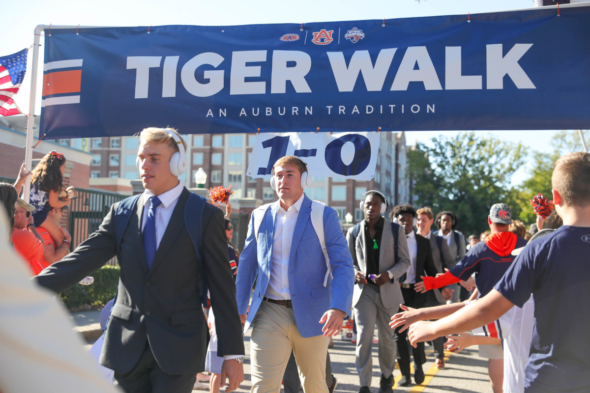 Tiger Walk prior to the game between the Missouri Tigers and the Auburn Tigers at Jordan-Hare Stadium on Sept. 24, 2022.