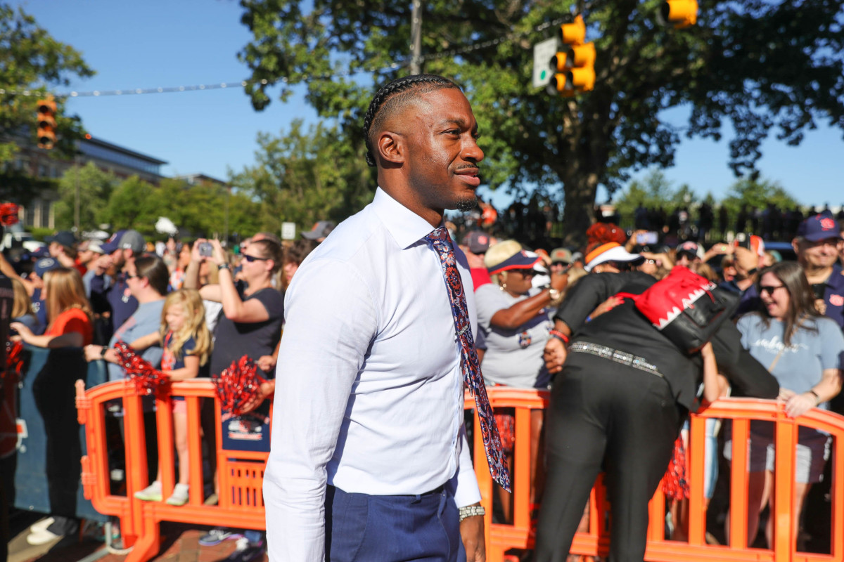 RGIII takes part in Tiger Walk prior to the game between the Missouri Tigers and the Auburn Tigers at Jordan-Hare Stadium on Sept. 24, 2022.