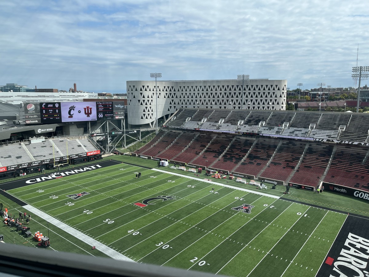 Indiana's first road game of the 2022 season takes place at Nippert Stadium against the Cincinnati Bearcats at 3:30 p.m. ET.