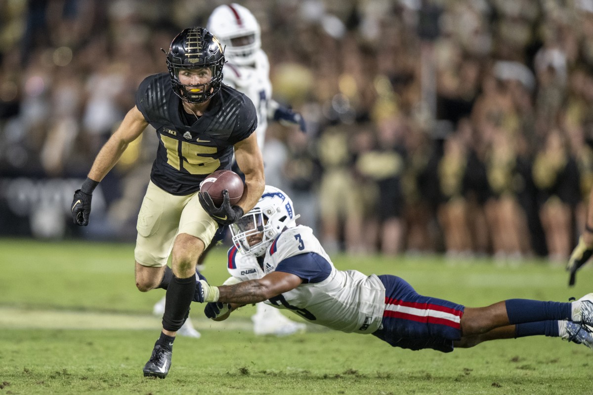 Purdue Receiver Charlie Jones Makes 'Biggest Play of the Game' in Win over Florida Atlantic