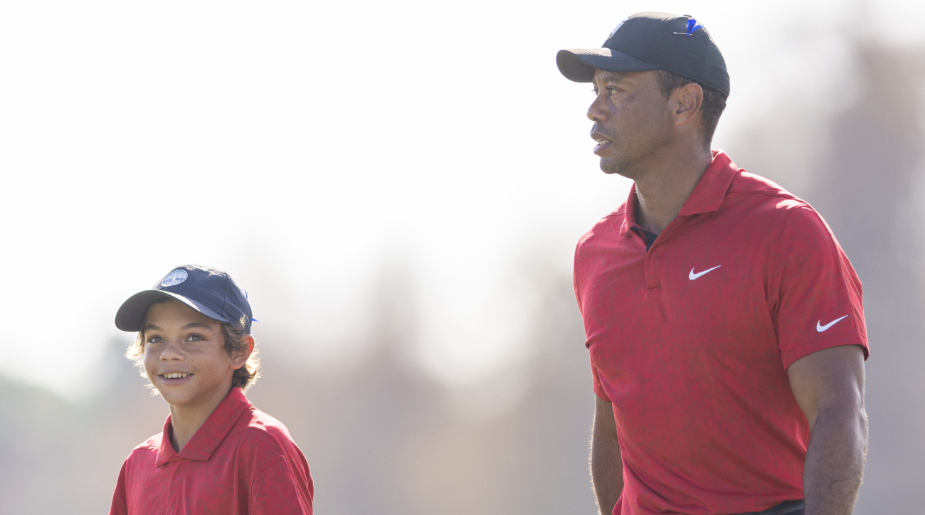 Tiger Woods’s Son Shot His Best Round Ever, With Father As Caddie