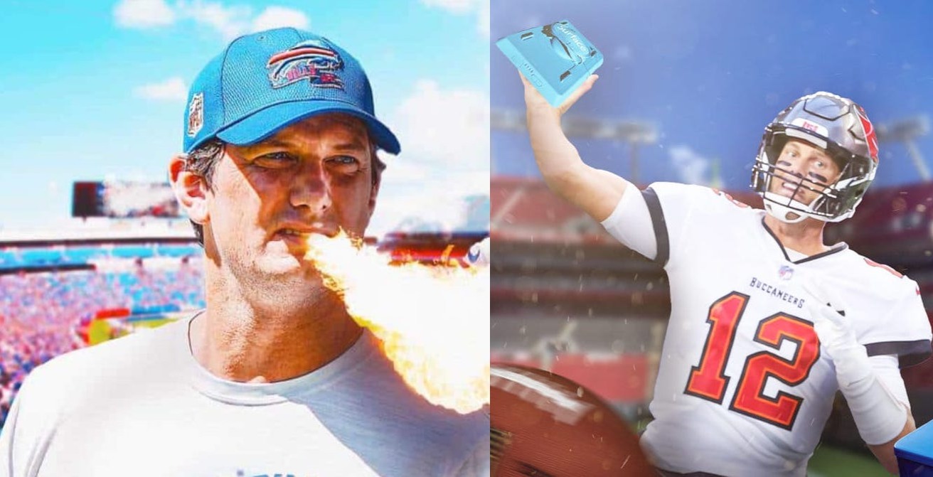 'Keep It Up!' Bucs QB Tom Brady Offers Buffalo Bills Coach Ken Dorsey Hilarious Tantrum Advice