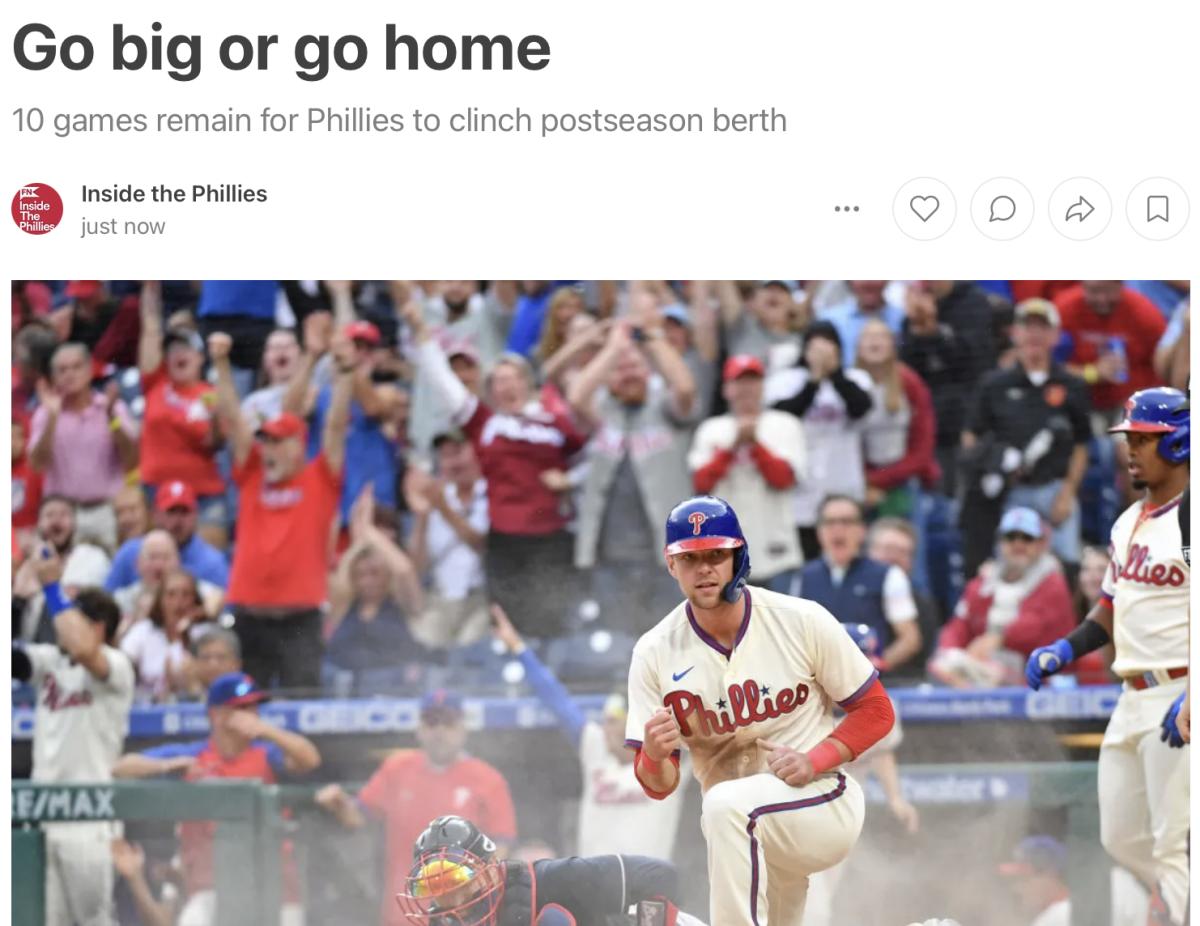Why the Philadelphia Phillies Bench Will Determine Their 2022 MLB  Postseason Hopes - Sports Illustrated Inside The Phillies