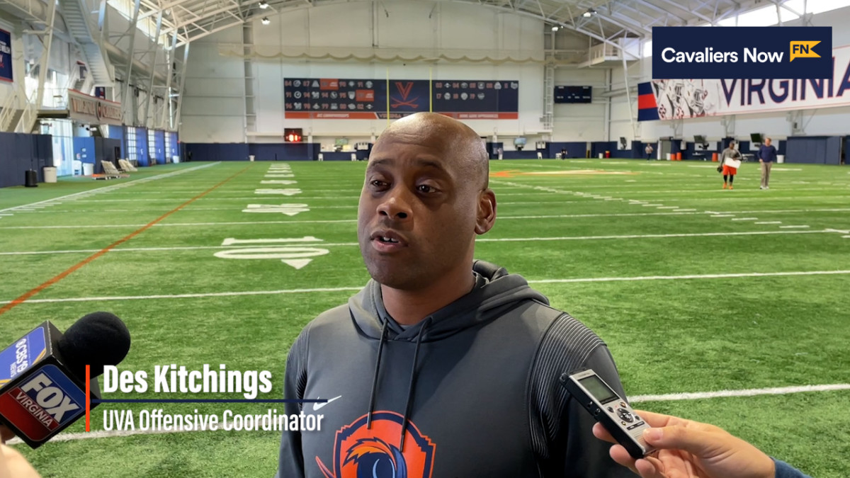 Virginia offensive coordinator Des Kitchings previews the game against Duke.