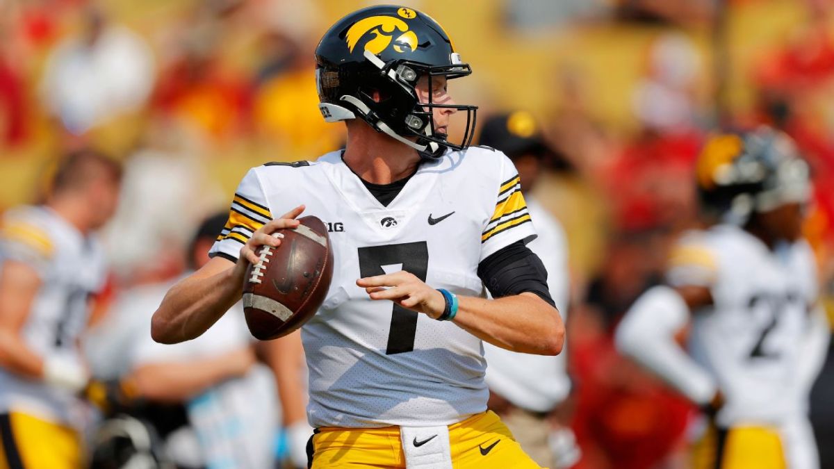 NFL Draft Profile Spencer Petras, Quarterback, Iowa Hawkeyes Visit