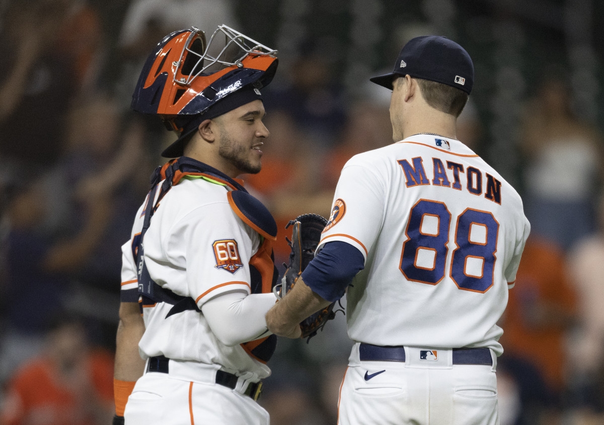 Houston Astros Catcher Yainer Díaz and Relief Pitcher Phil Maton
