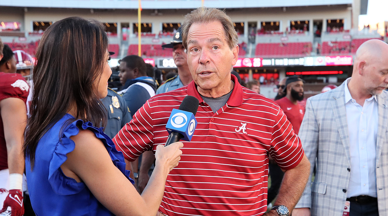 Nick Saban Criticized After Postgame Interview With Jenny Dell