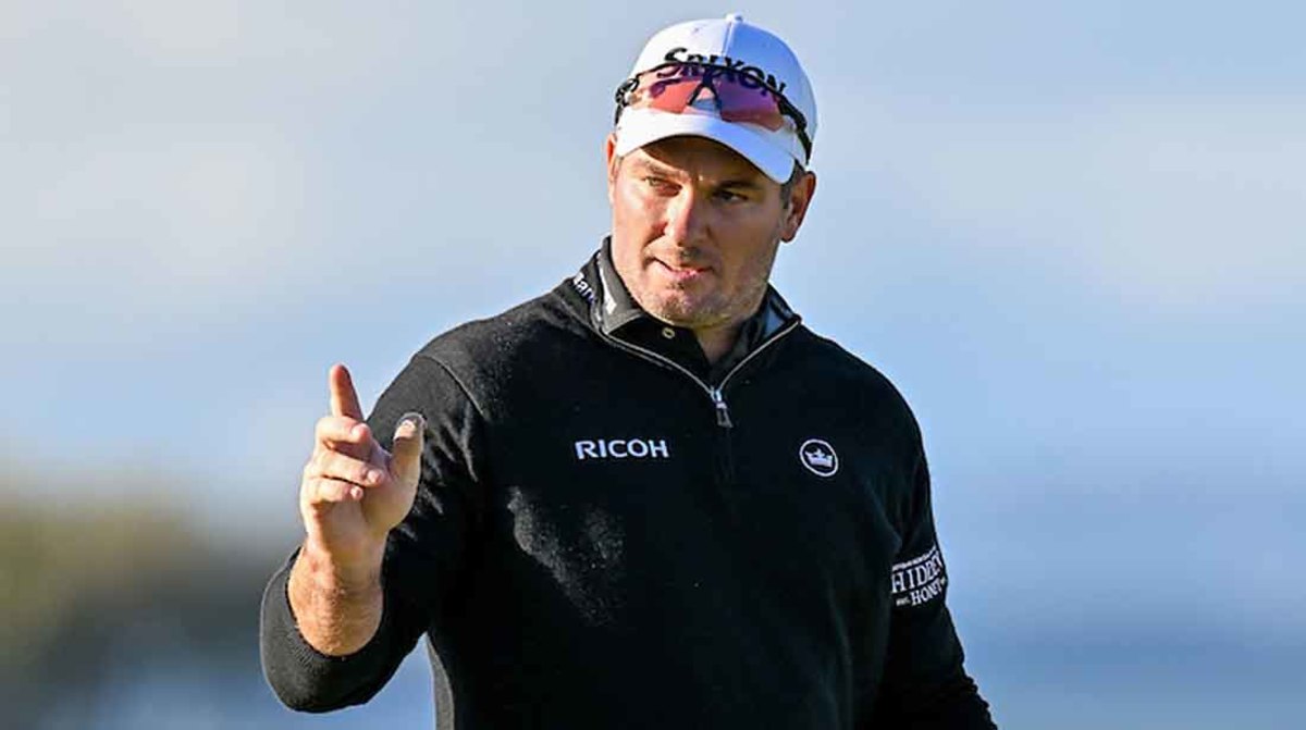 Winner Ryan Fox is pictured in the fourth round of the 2022 Alfred Dunhill Links Championship.