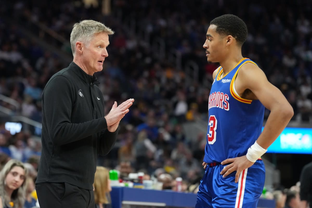 jordan-poole-steve-kerr