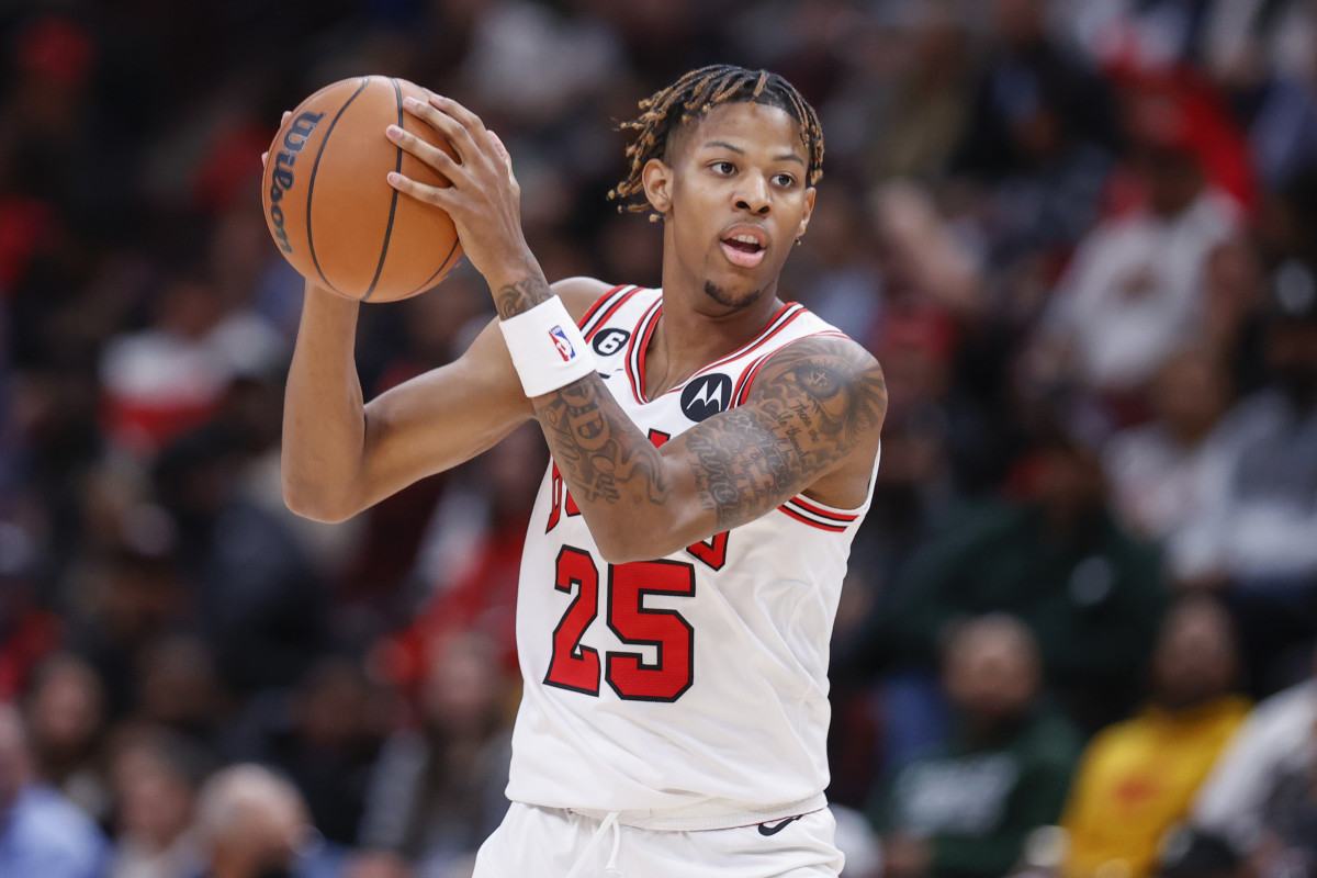 Chicago Bulls guard Dalen Terry in a preseason debut against New Orleans Pelicans