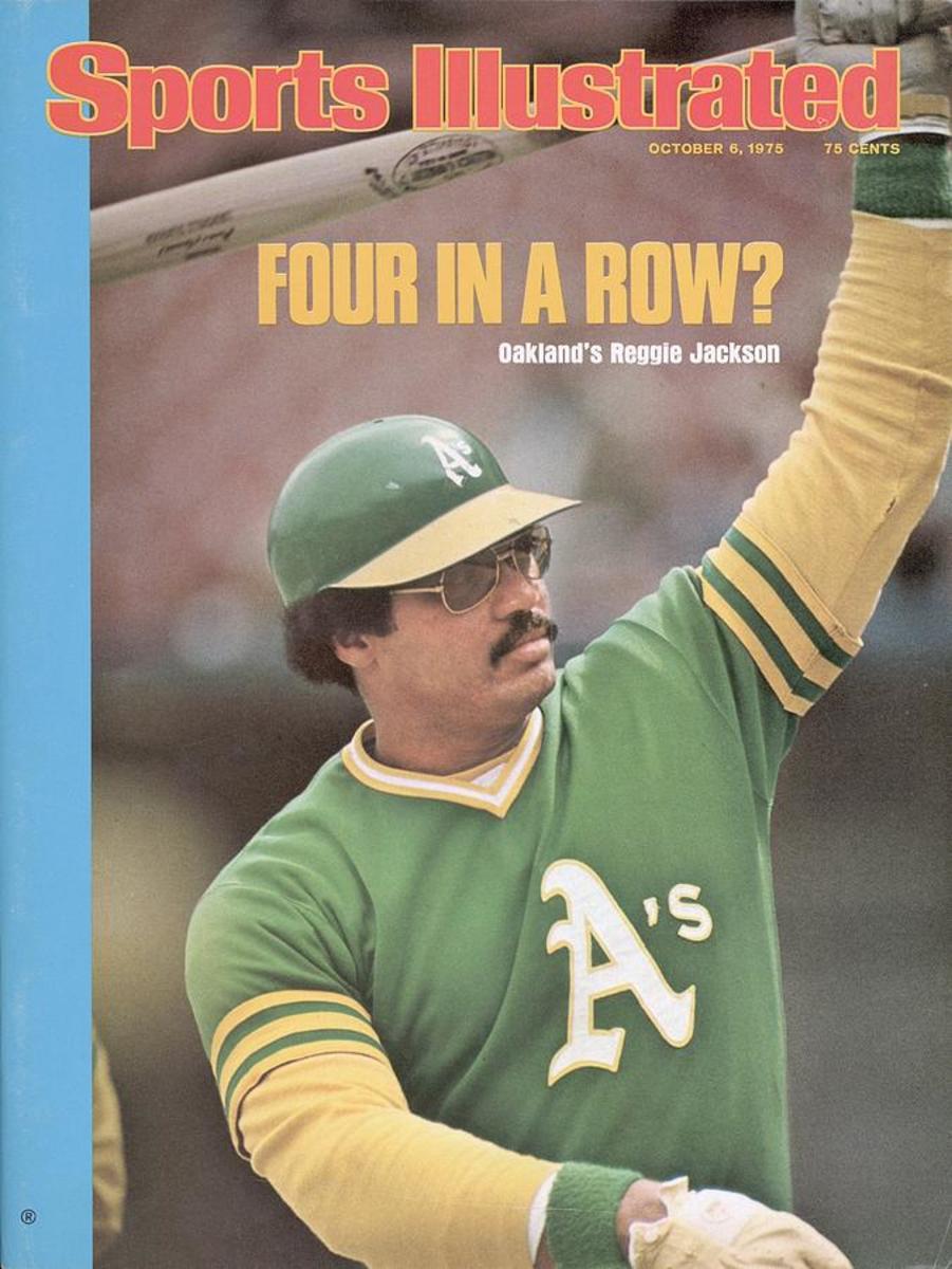 Reggie Jackson on the cover of Sports Illustrated in 1975