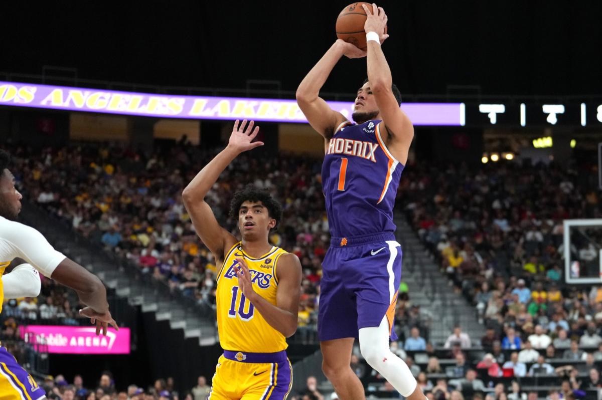 SG Devin Booker has looked sharp in two preseason games, hoping to lead Suns during the regular season as well.