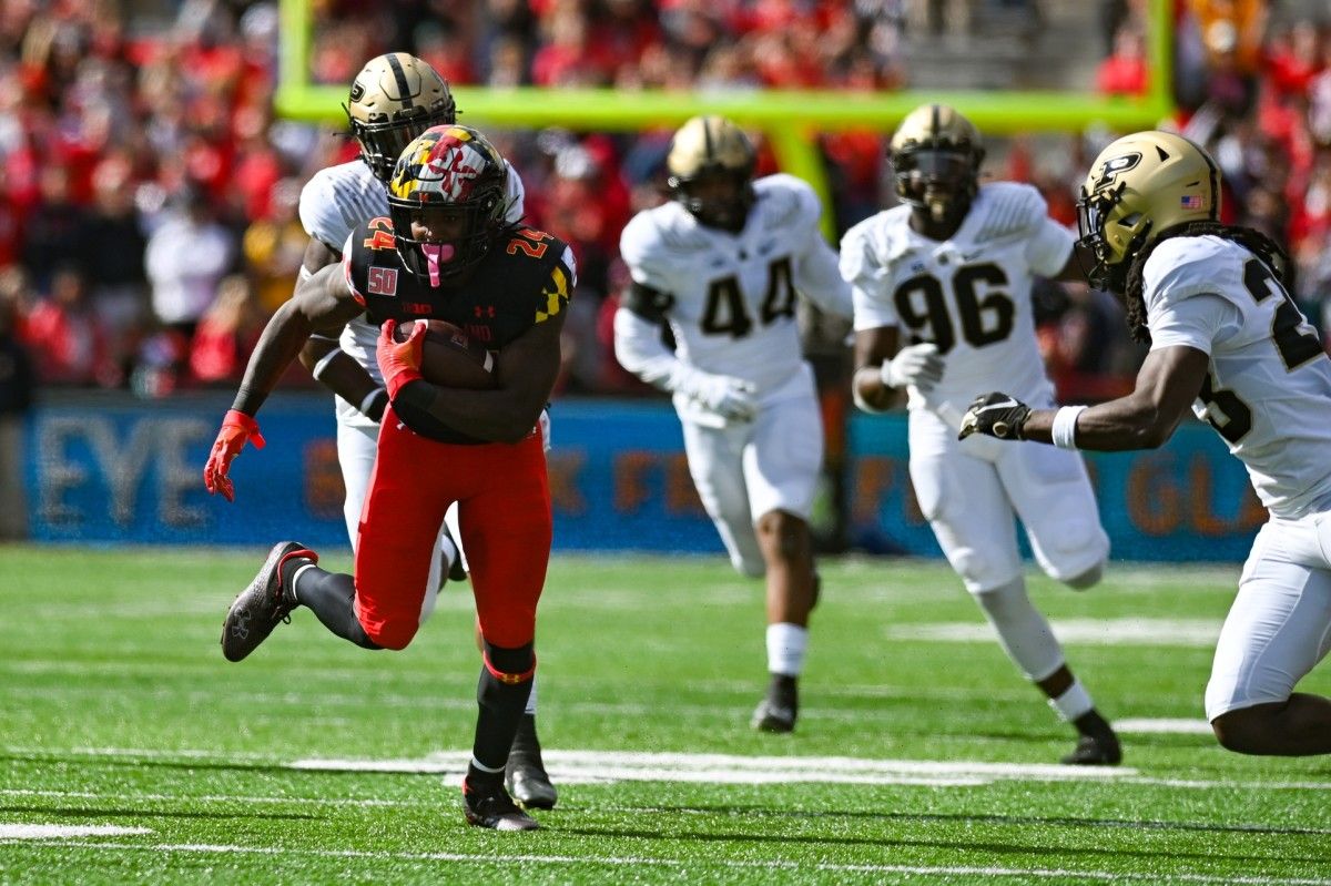 maryland running back roman hemby 