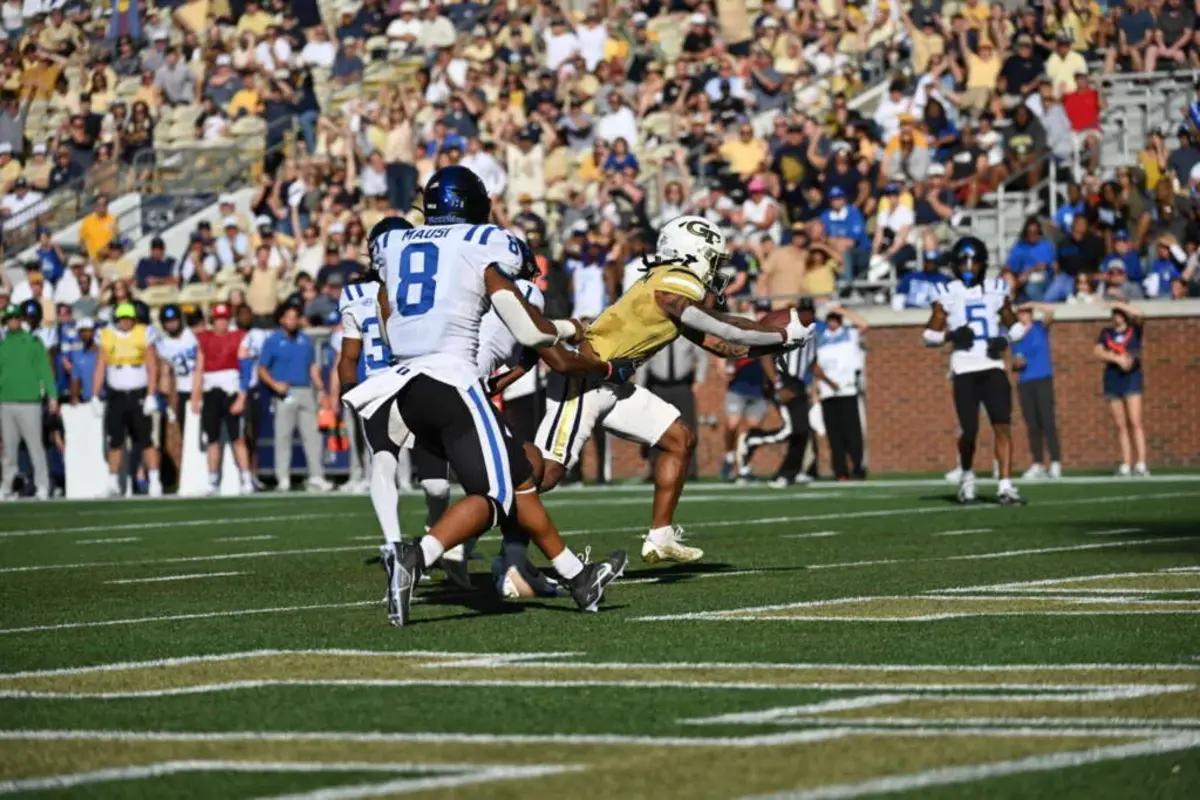 Georgia Tech wide receiver Nate McCollum vs DukeG