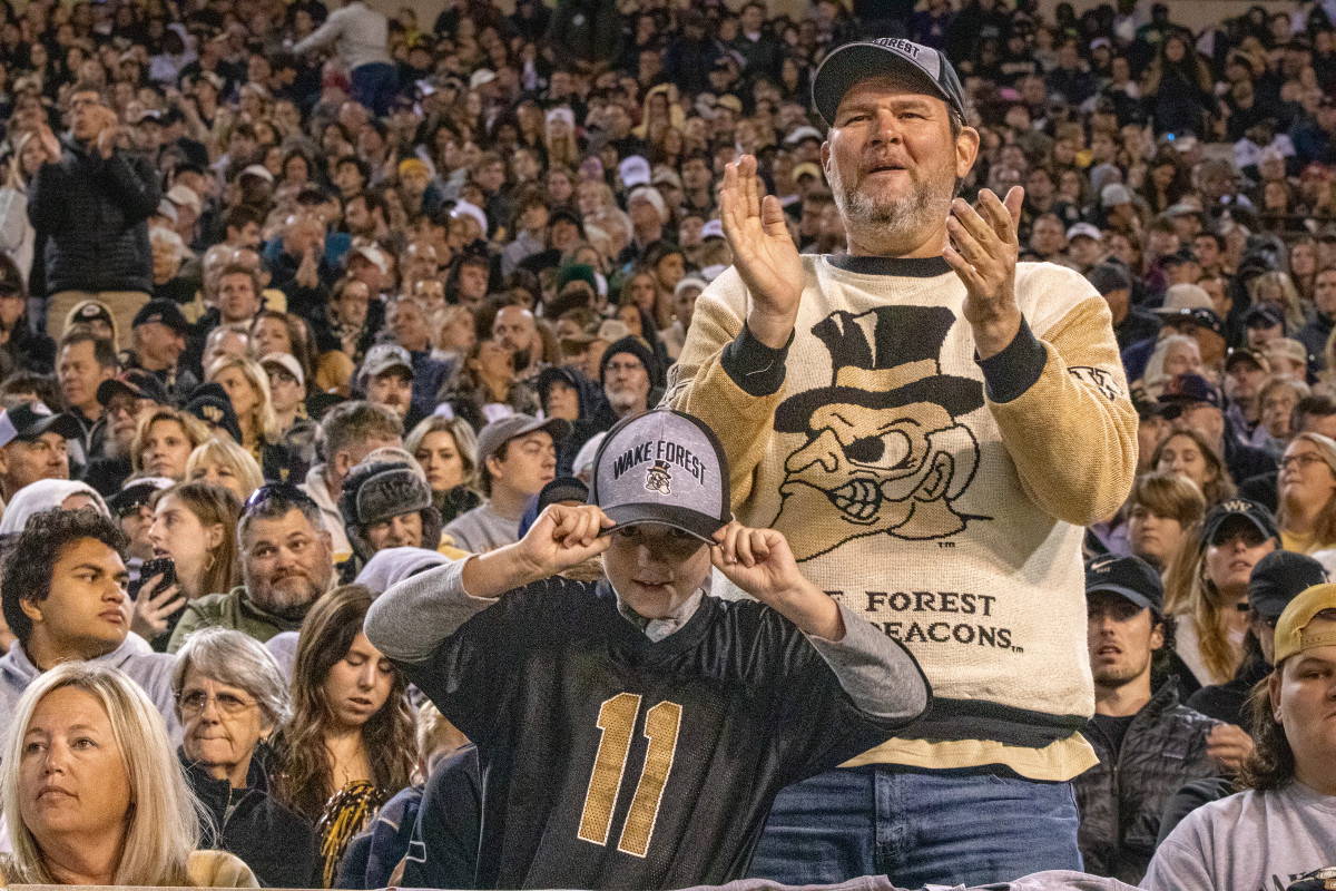 The sellout crowd was Wake Forest's third straight.
