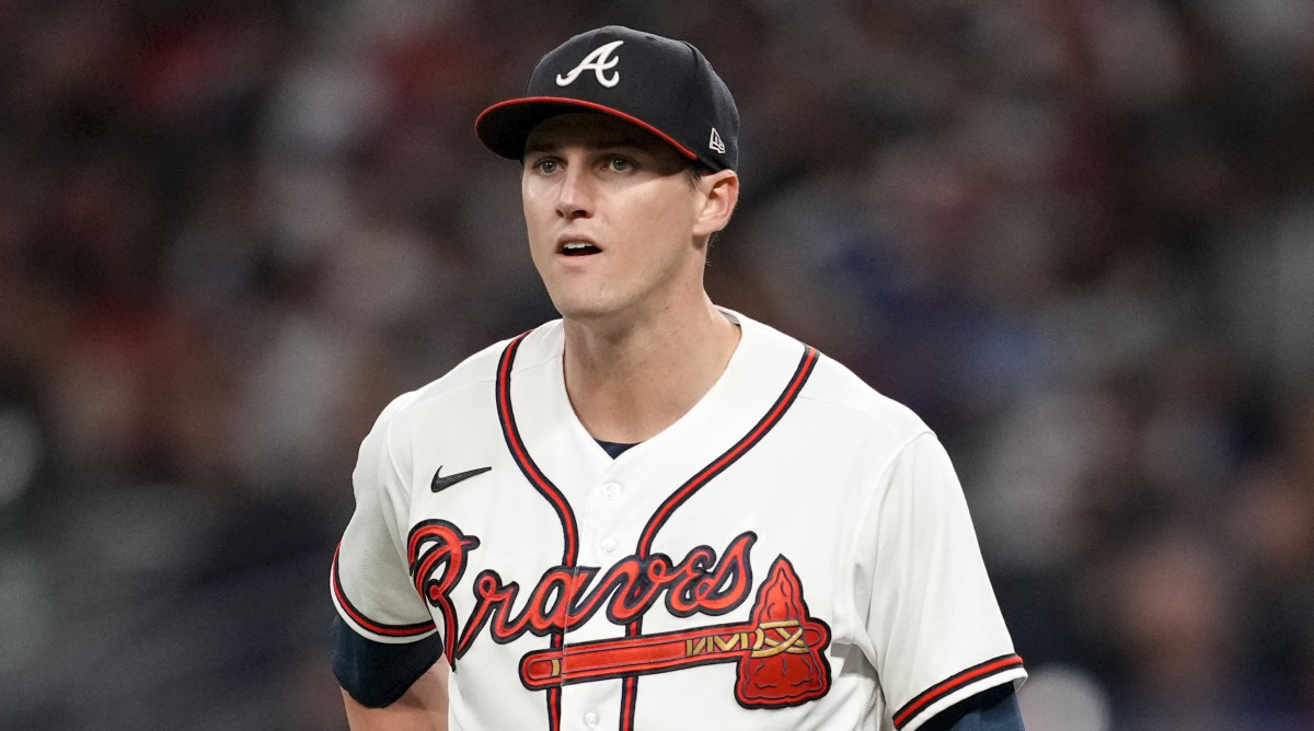 Braves pitcher Kyle Wright during Game 2 of the 2022 NLDS