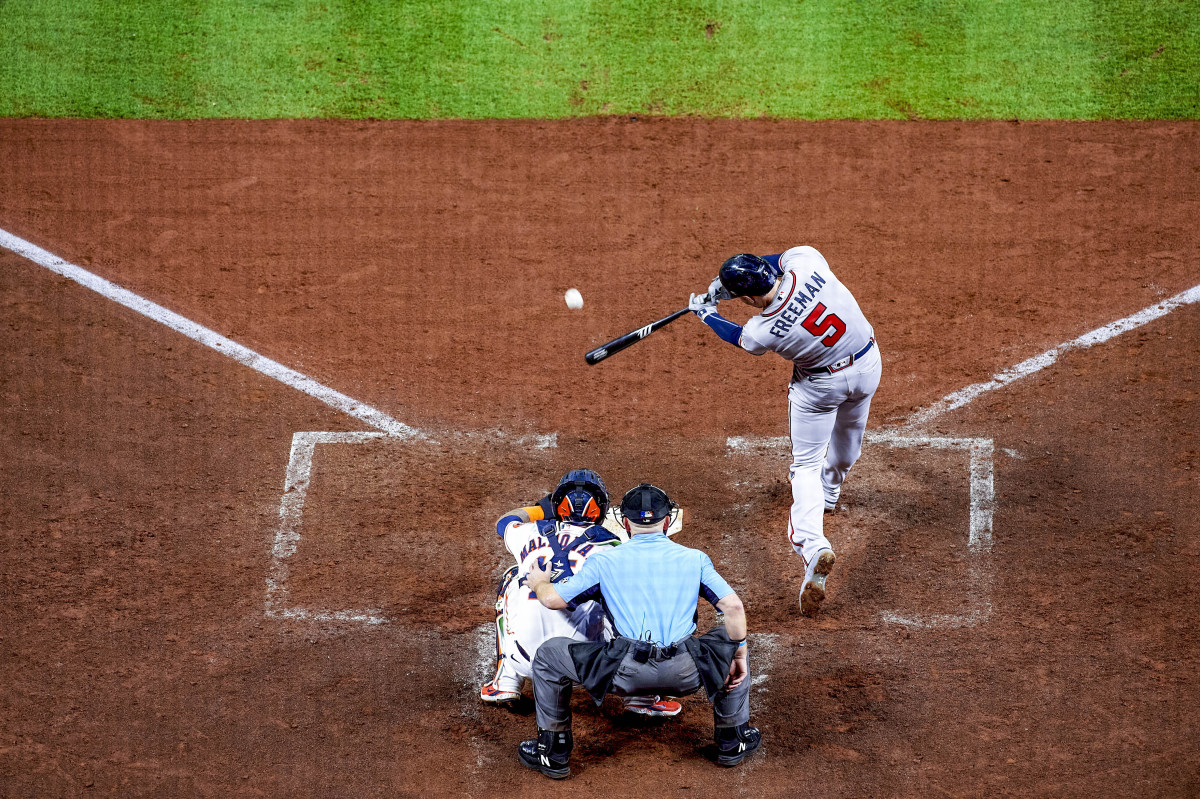 What is it about a lefty swing like Freeman’s? “That’s … an unusual question,” Bernard says. “But I know what you’re saying.”