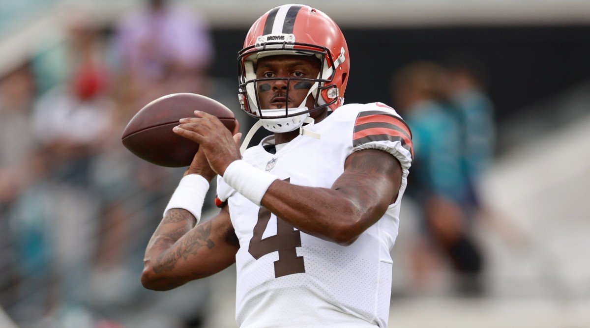 Browns quarterback Deshaun Watson will play a full season for the first time in 2023 since he was the starting quarterback in Houston for the Texans.