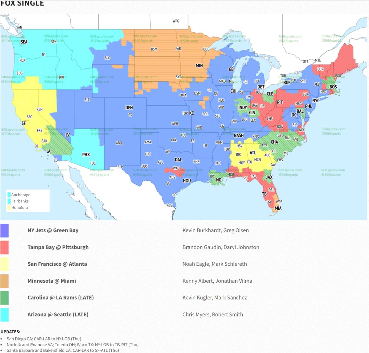 Fox Week 6 Map