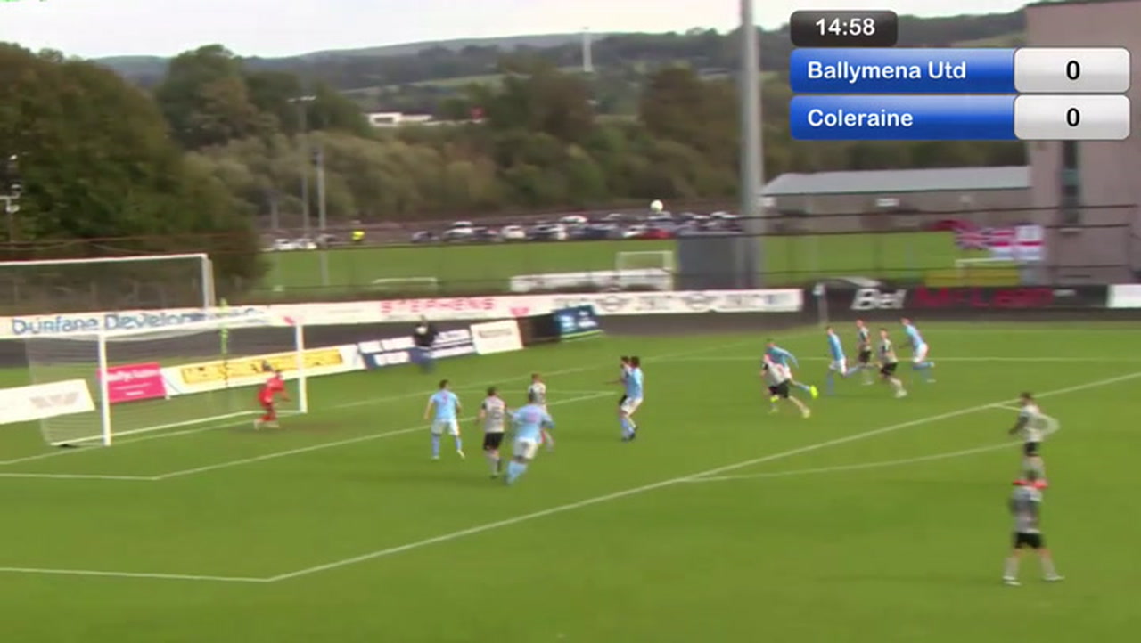 Northern Ireland Premiership Ballymena 21 Coleraine Soccer