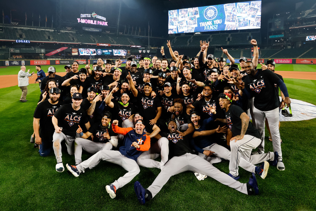 Houston Astros Unsigned 2022 American League Champions Photograph