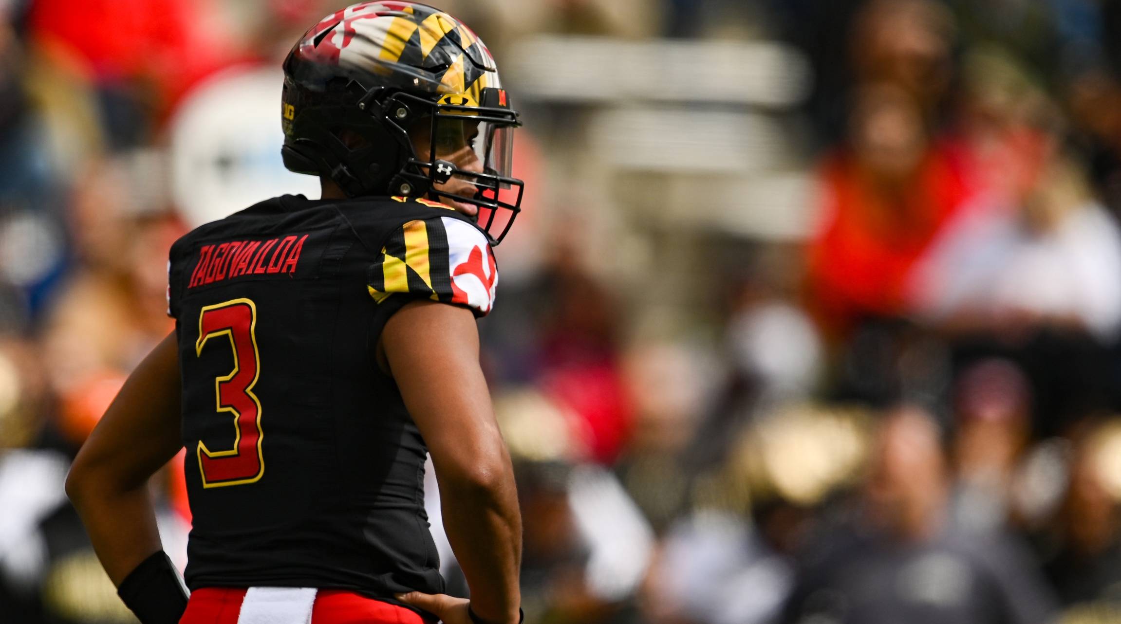 Maryland’s Taulia Tagovailoa ‘Gametime Decision’ After Knee Injury