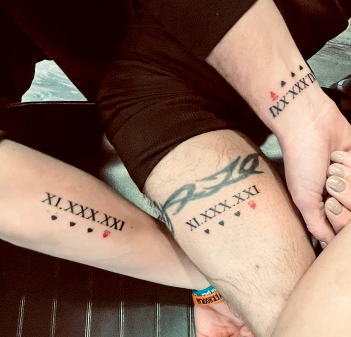 Meghan, Keegan and Chad each got inked to remember the shooting, with a special nod to Justin.