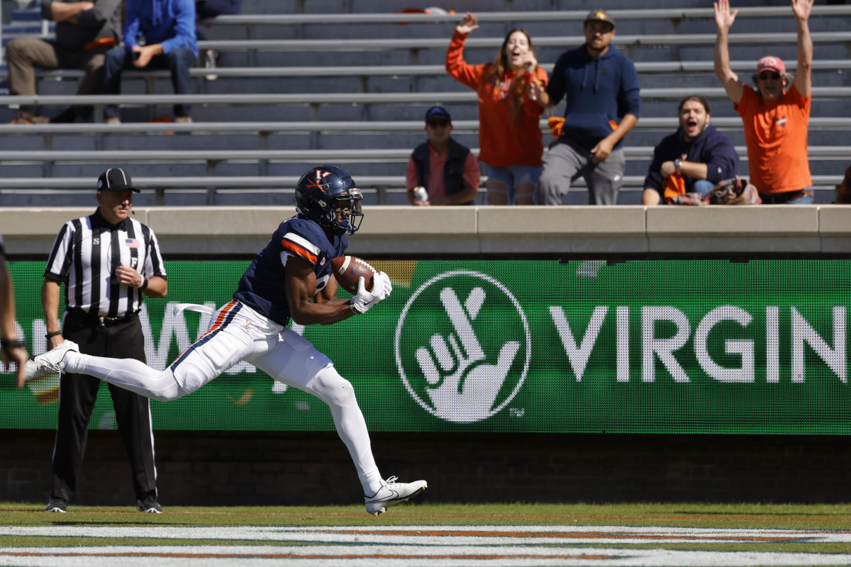 Virginia wide receiver Dontayvion Wicks