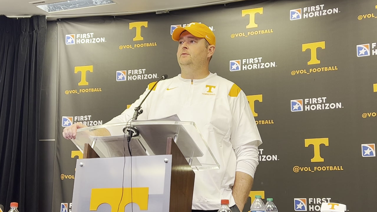 Watch Tennessee Vols Football Head Coach Josh Heupel Recaps Vols Win