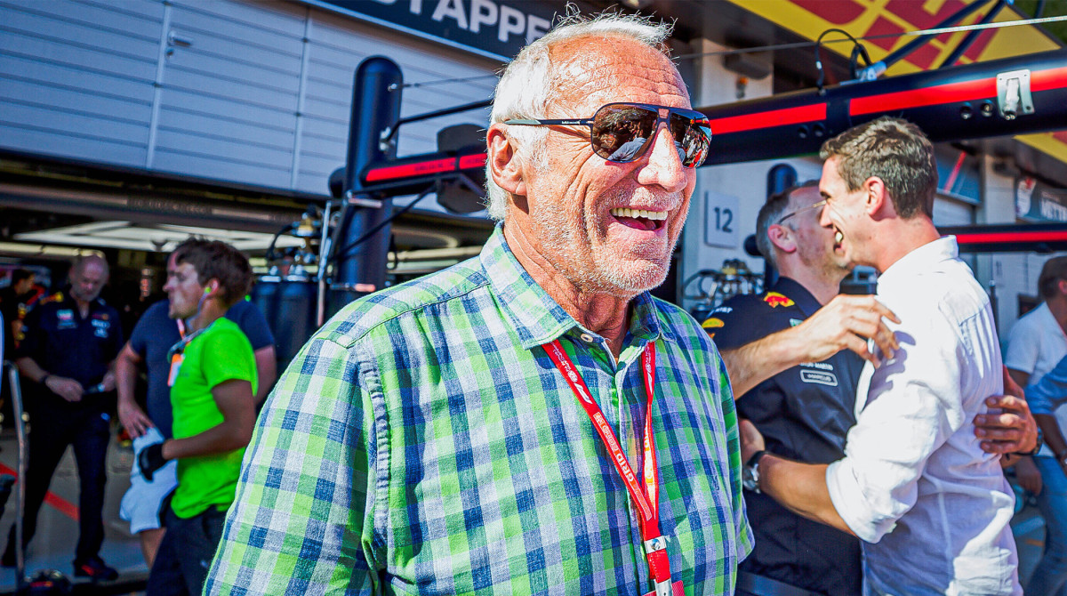 Dietrich Mateschitz, co-founder and owner of Red Bull, at the 2019 Austrian Grand Prix