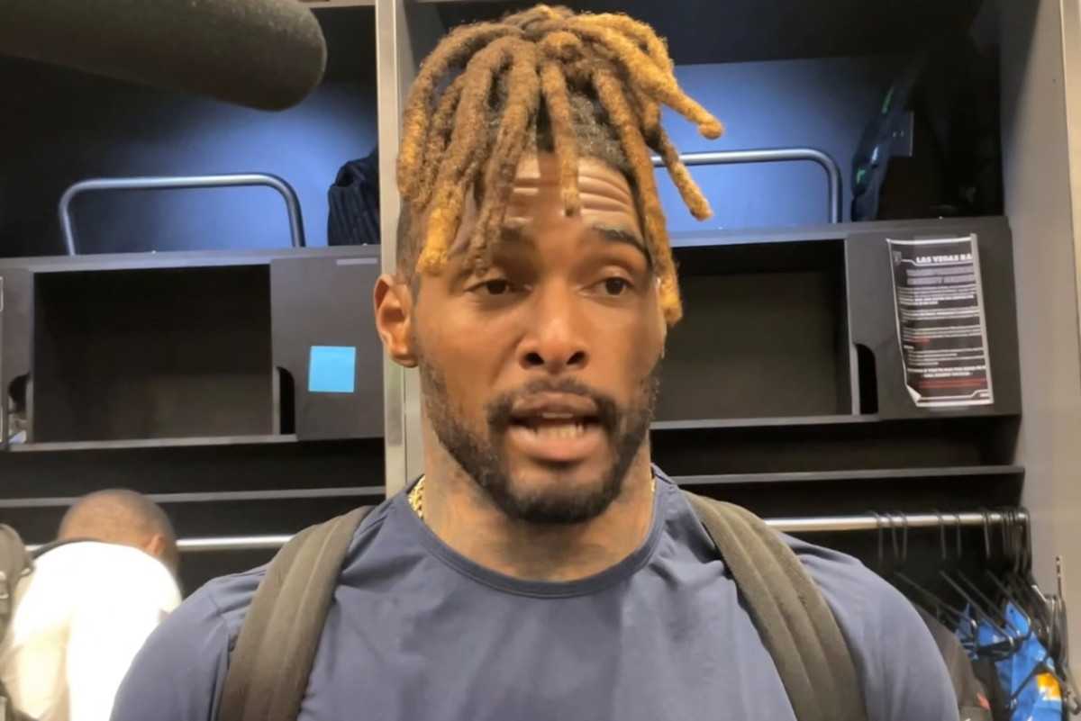 From the Las Vegas Raiders locker room, RB Brandon Bolden - Sports