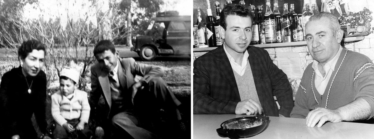 Garo Yepremian as a young man with his mother and father