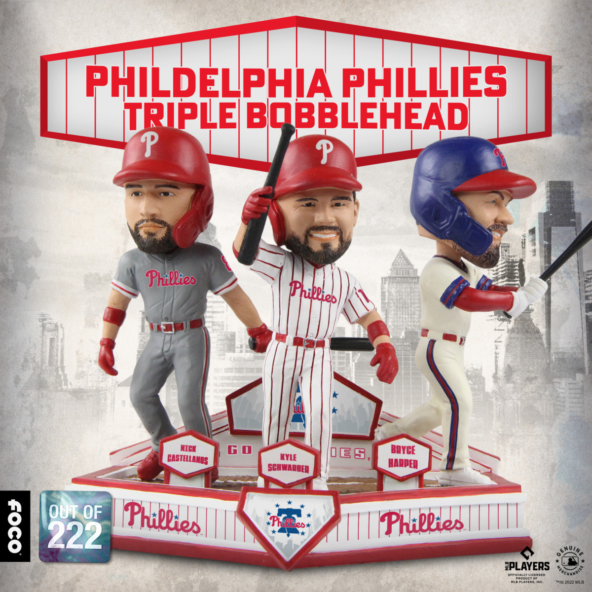 Bryce Harper Philadelphia Phillies Mascot Headband Bobblehead FOCO