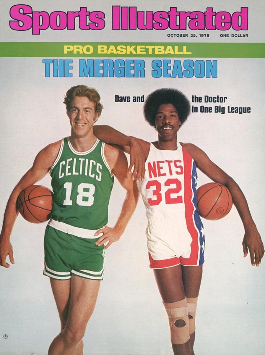 Dave Cowens and Julius Erving on the cover of Sports Illustrated in 1976