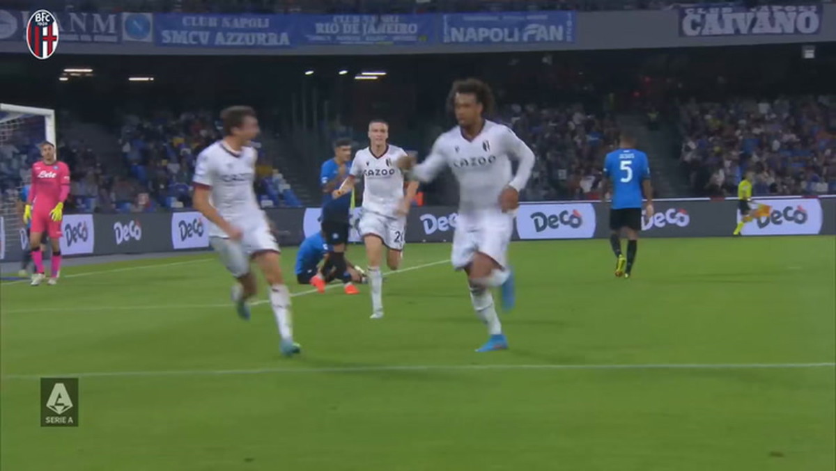 Joshua Zirkzee's first goal for Bologna Soccer OneFootball on