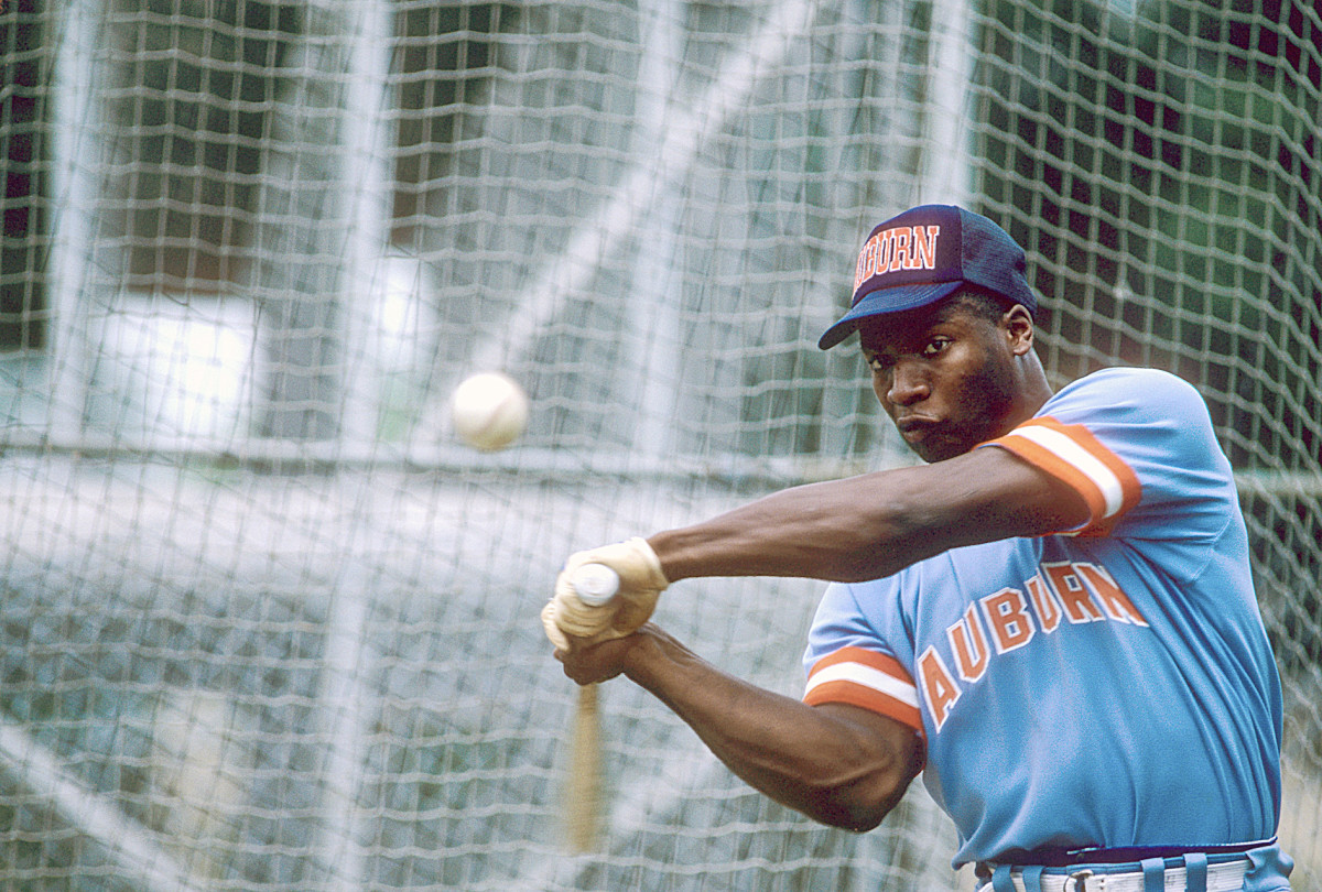 Bo knew baseball, too: 28 HRs with a .328 average at Auburn.