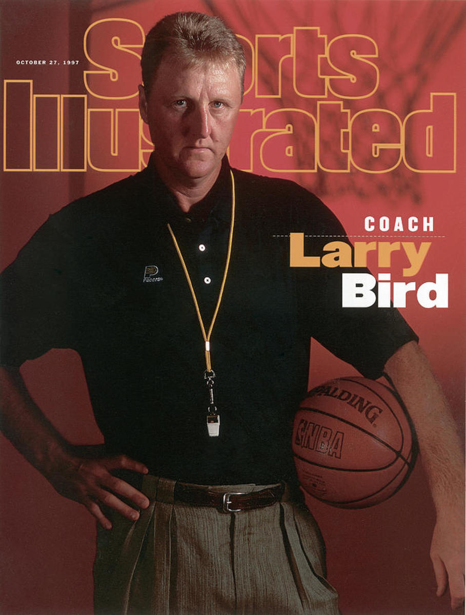 Larry Bird on the cover of Sports Illustrated in 1997