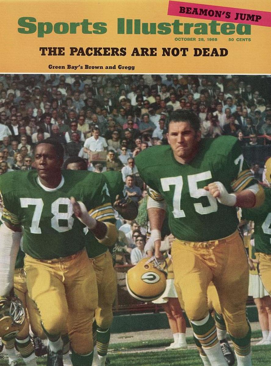 Forrest Gregg on the cover of Sports Illustrated in 1968