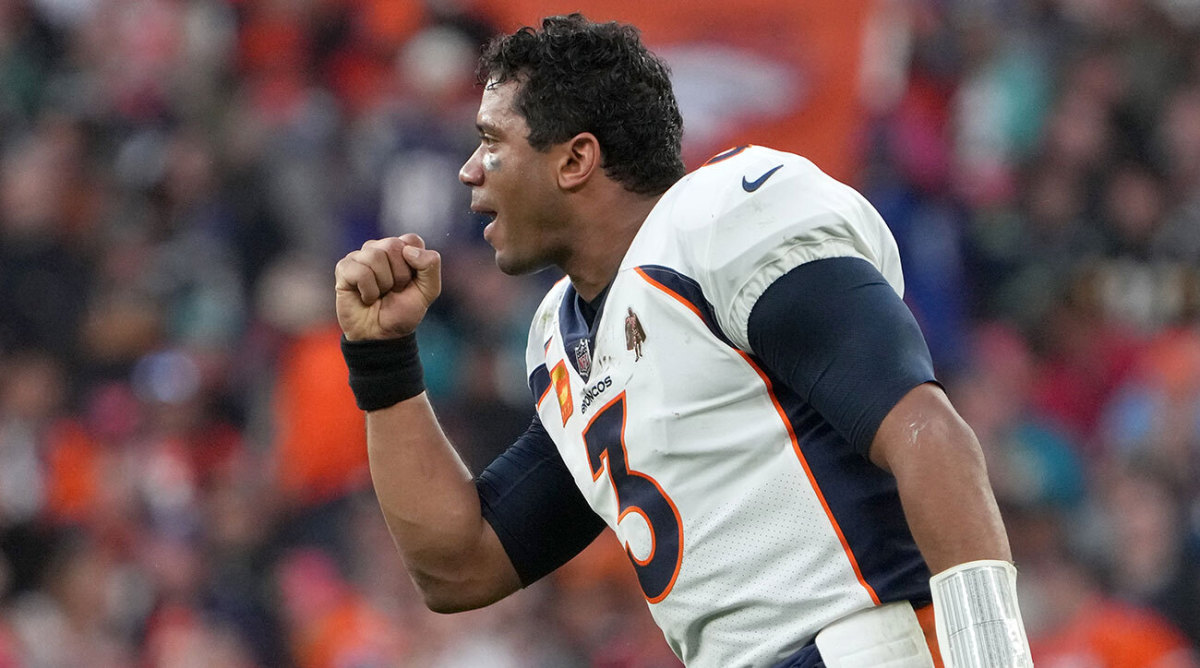 Broncos quarterback Russell Wilson during Week 8 against the Jaguars.
