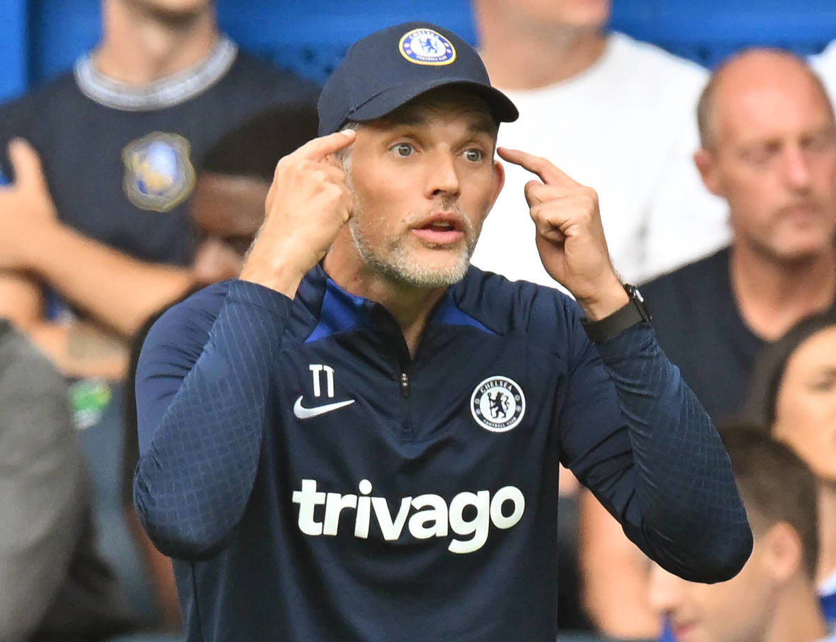 Thomas Tuchel pictured during his final Premier League match as Chelsea manager in September 2022