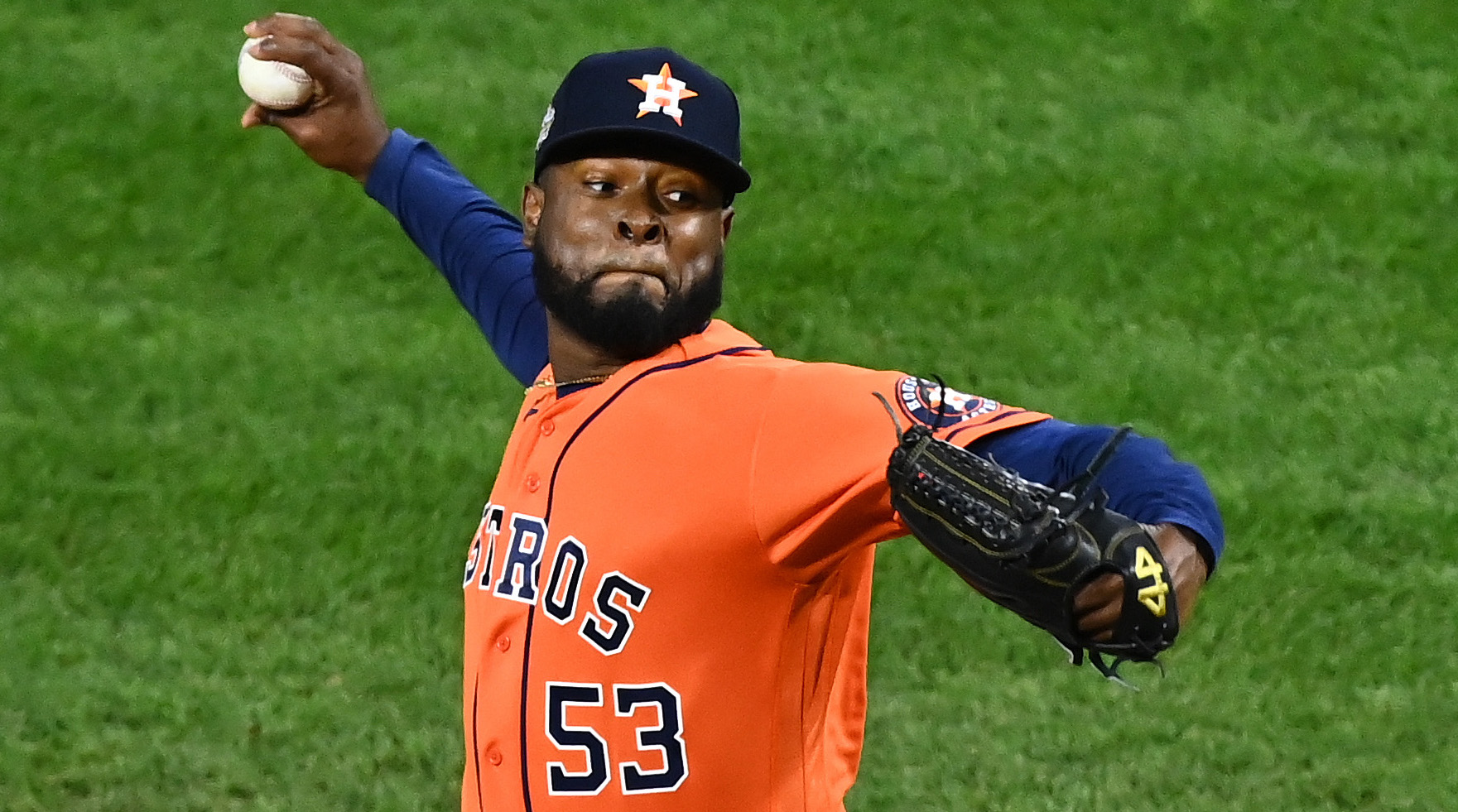 Astros starting pitcher Cristian Javier during Game 4 of the 2022 World Series