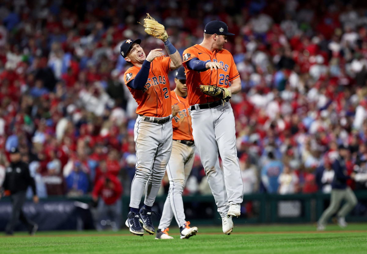Trey Mancini plays first in Houston Astros' World Series clincher