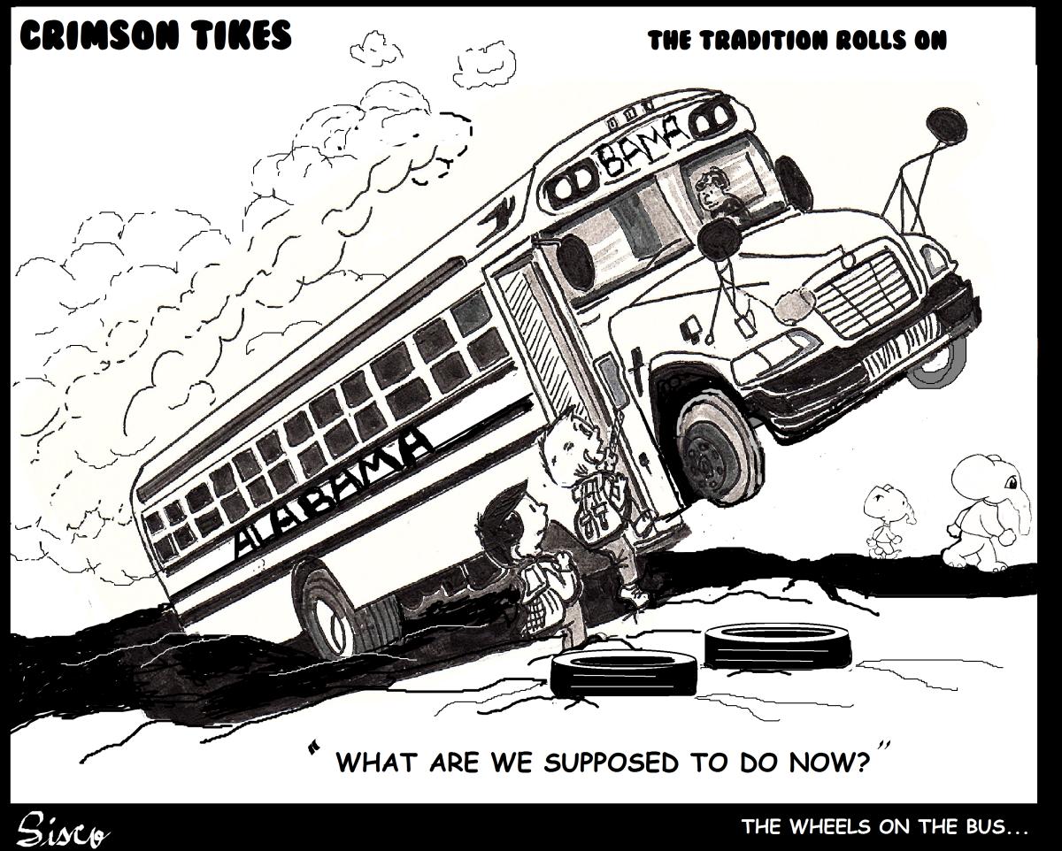 Crimson Tikes: The Wheels on the Bus Go Round and Round