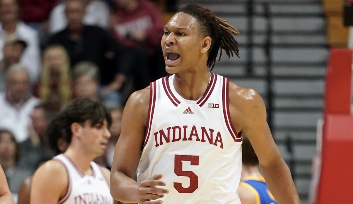 Freshman Malik Reneau scored 15 points in his college debut for Indiana (USA TODAY Sports)