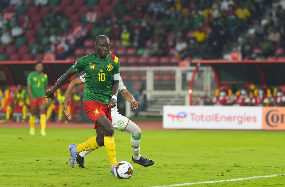 Vincent Aboubakar pictured in action for Cameroon during the Africa Cup of Nations in January 2022