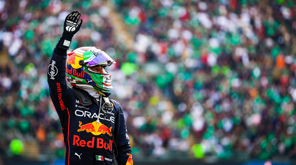 Sergio Perez after the Mexico City Grand Prix